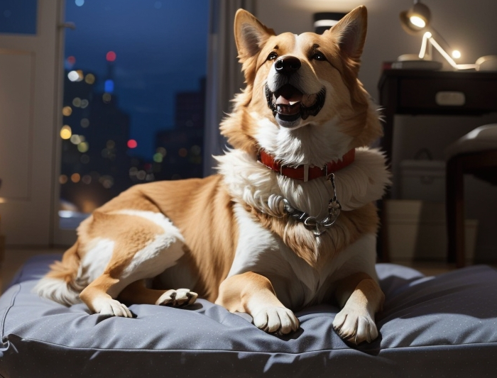 why dogs cry at night